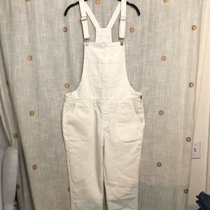 White Old Navy Overalls NWT Straight Leg